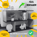 Ver imagem 3 de Mesa Lateral Sofá Mesinha de Apoio Canto Decoração Minimalista Preto