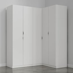 Guarda Roupa Modulado de Canto 5 portas 3 Peças Hera CabeCasa MadeiraMadeira - 6