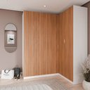 Ver imagem 2 de Guarda Roupa Modulado de Canto 5 portas 3 Peças Hera CabeCasa MadeiraOriginals