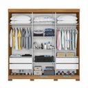 Ver imagem 7 de Guarda Roupa Casal 2 Espelhos 3 Portas de Correr 4 Gavetas