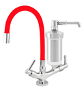 Ver imagem 2 de Torneira Filtro Cozinha Bancada Flexível 2186 Red C-72