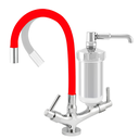Ver imagem 3 de Torneira Filtro Cozinha Bancada Flexível 2186 Red C-72