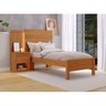 Cama Solteiro com Cabeceira e Mesa de Cabeceira 100% MDF Granada - 1