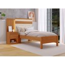 Ver imagem 1 de Cama Solteiro com Cabeceira e Mesa de Cabeceira 100% MDF Granada