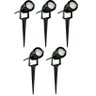 Kit 5x Espeto de Jardim 3w Verde Bivolt À Prova D'água - 1