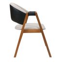 Ver imagem 5 de Kit 2 Cadeiras Jantar Madeira Maciça Mel Estofado Linho Bege