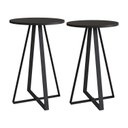 Ver imagem 2 de Conjunto 2 Mesas Laterais Redonda Industrial 