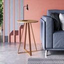 Ver imagem 7 de Conjunto 2 Mesas Laterais Redonda Industrial 