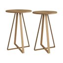 Ver imagem 2 de Conjunto 2 Mesas Laterais Redonda Industrial 