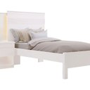 Ver imagem 2 de Cama Solteiro com Cabeceira e Mesa de Cabeceira 100% MDF Granada