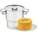 Ver imagem 2 de Cuscuzeira Aço Inox Brava 14 cm 2,1 L Tramontina 62419140