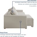 Ver imagem 6 de Sofá Cama Retrátil e Reclinável 180cm Júlia
