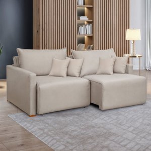 Sofá Cama Retrátil e Reclinável 180cm Júlia