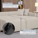 Ver mais imagens de Sofá Cama Retrátil e Reclinável 2 Lugares Veludo Bege Claro 180cm Júlia Yescasa