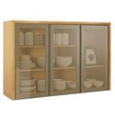 Ver imagem 1 de Armário Aéreo Nobre 120cm 3 Portas MDF Porta de Bater Cinamomo Valdemóveis