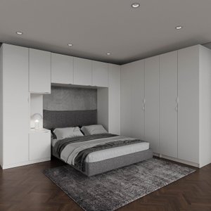 Guarda Roupa Modulado de Casal 12 Portas 6 Peças Hera CabeCasa MadeiraMadeira