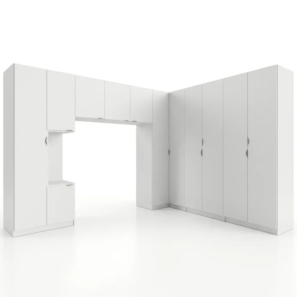 Ver imagem 3 de Guarda Roupa Modulado de Casal 12 Portas 6 Peças Hera CabeCasa MadeiraOriginals