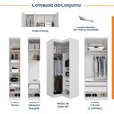 Ver imagem 3 de Guarda Roupa Modulado de Casal 12 Portas 6 Peças Hera CabeCasa MadeiraOriginals