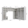 Guarda Roupa Modulado de Casal 12 Portas 6 Peças Hera CabeCasa MadeiraOriginals - 5