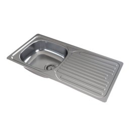 Cuba Docol Evoluto 86x43,5x15 cm em Aço Inox Acetinado - 1