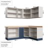 Cozinha Modulada 6 Peças com Tampo 3 Aéreos e 3 Balcões Arizona CabeCasa MadeiraMadeira - 4
