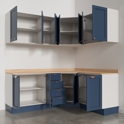 Cozinha Modulada 6 Peças com Tampo 3 Aéreos e 3 Balcões Arizona CabeCasa MadeiraMadeira - 10