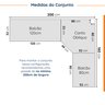 Cozinha Modulada 6 Peças com Tampo 3 Aéreos e 3 Balcões Arizona CabeCasa MadeiraMadeira - 3