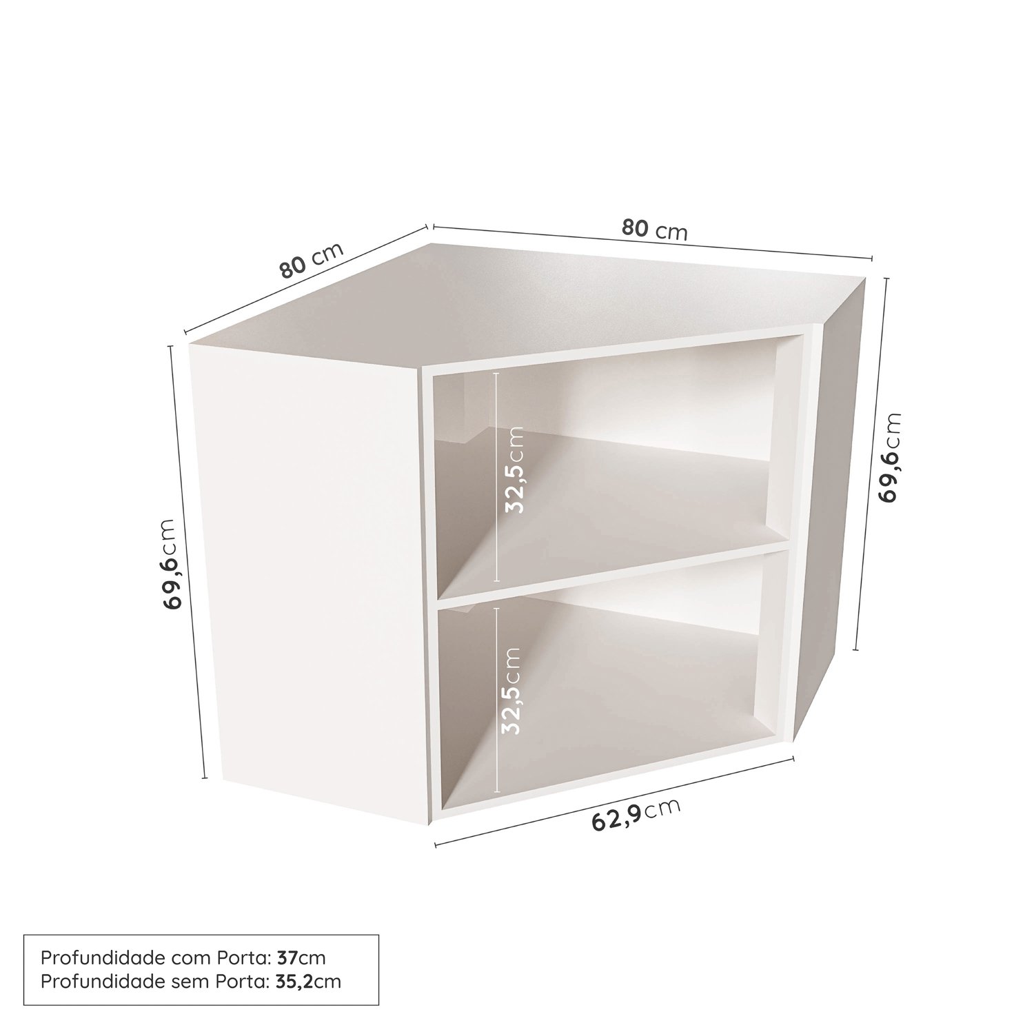 Cozinha Modulada 6 Peças com Tampo 3 Aéreos e 3 Balcões Arizona CabeCasa MadeiraMadeira - 11