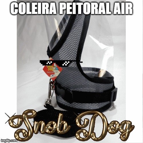 Coleira para Cachorros +Guia Snobdog - M - Cinza claro - 2