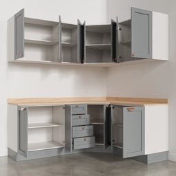 Cozinha Modulada 6 Peças com Tampo 3 Aéreos e 3 Balcões Arizona CabeCasa MadeiraMadeira - 10