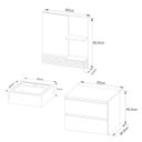 Ver imagem 4 de Kit Balcão para Banheiro com Cuba e Espelho Amêndoa Branco