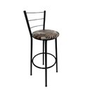 Ver imagem 2 de Kit 2 Banqueta Alta Preta Cozinha Gourmet Americana Balcão:marrom Floral