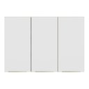 Ver imagem 7 de Armário Aéreo 120 cm 3 Portas Rustic/Branco Veludo Lux Madesa