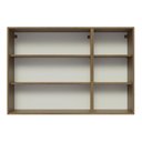 Ver mais imagens de Armário Aéreo 120 cm 3 Portas Rustic/Branco Veludo Lux Madesa
