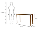 Ver imagem 5 de Aparador NOAH pequeno MDF Branco e Madeira 90x75x35 Donna 0204AAP01