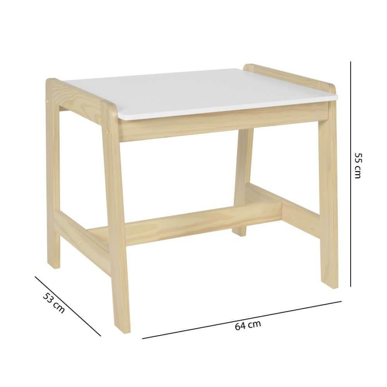 Mesa Infantil em Madeira Maciça/MDF Castelo Casatema - 2