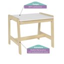 Ver imagem 3 de Mesa Infantil Castelo Casatema MadeiraOriginals Branco/Marrom