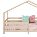 Ver imagem 3 de Cama Montessoriana Madeira Maciça Casa com Estrado Rena Natural Idimex