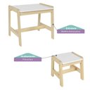 Ver imagem 5 de Mesa com Banqueta Infantil Madeira Maciça/MDF Castelo Casatema MadeiraOriginals