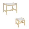 Mesa com Banqueta Infantil Madeira Maciça/MDF Castelo Casatema MadeiraOriginals - 2