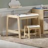 Mesa com Banqueta Infantil Madeira Maciça/MDF Castelo Casatema MadeiraOriginals - 1