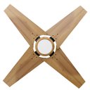 Ver imagem 5 de Ventilador de Teto Com Controle Remoto Natuvent Callis Led 4 Pás Madeira Teca 3000k Branco Quente, L