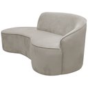 Ver imagem 6 de Sofá Curvo 2 Lugares 150cm Eron Braço Esquerdo Veludo Perfectly Pale - Nexta Casa