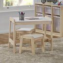 Ver imagem 1 de Mesa com 2 Banquetas Infantis Madeira Maciça/MDF Castelo Casatema MadeiraOriginals