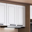 Ver imagem 2 de Armário para Cozinha Aéreo 2 Portas Provençal Marrom/Jequitibá/Branco