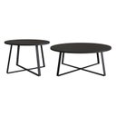 Ver imagem 2 de Conjuntos 2 Mesas de Centro Redonda Industrial 