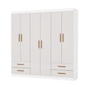 Ver imagem 2 de Guarda Roupa 6 Portas 4 Gavetas Allure -grand Line