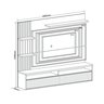 Painel para TV até 65 Polegadas 1 Porta Provence Viero - 3