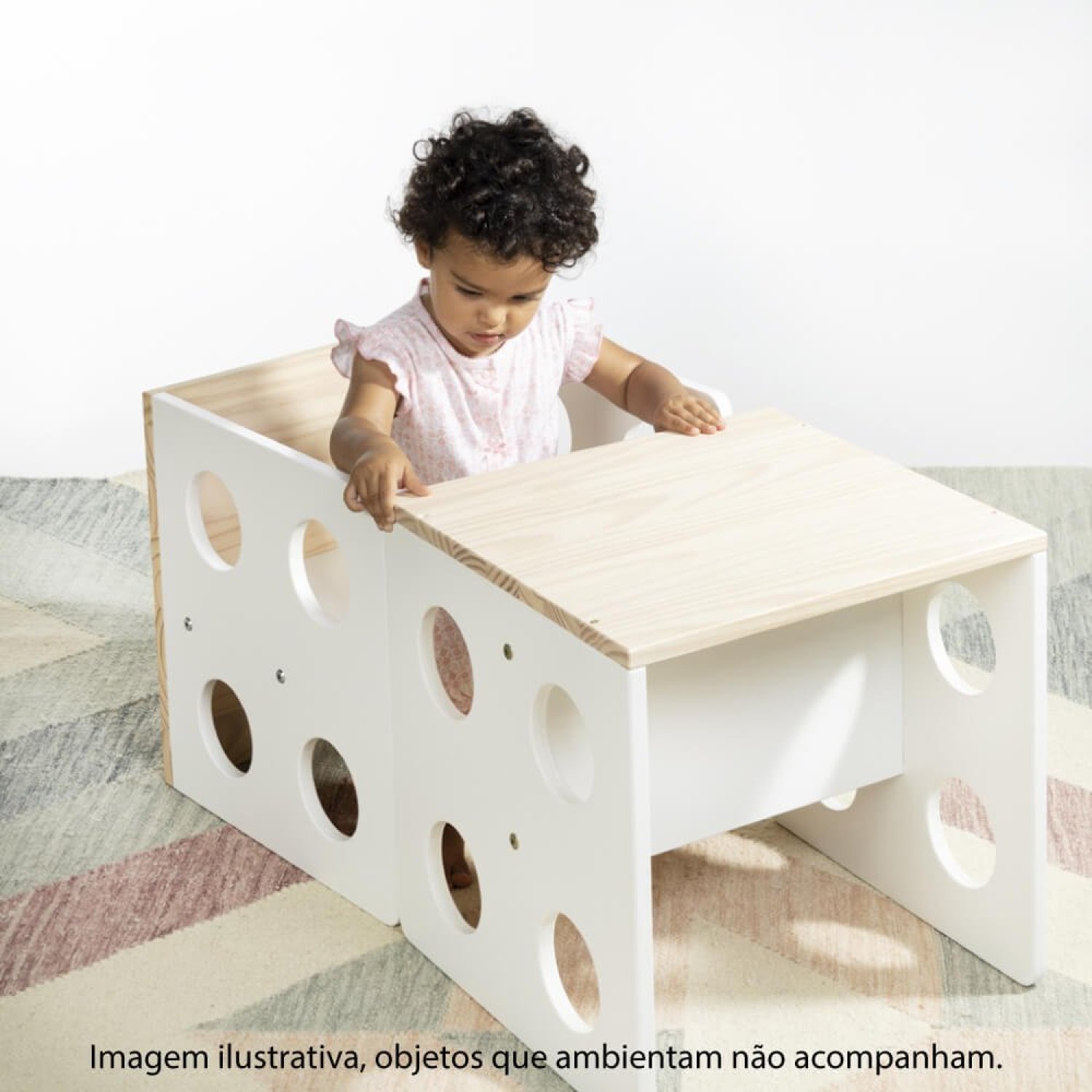 Cadeira Infantil Cubo Montessoriano Casatema - 15