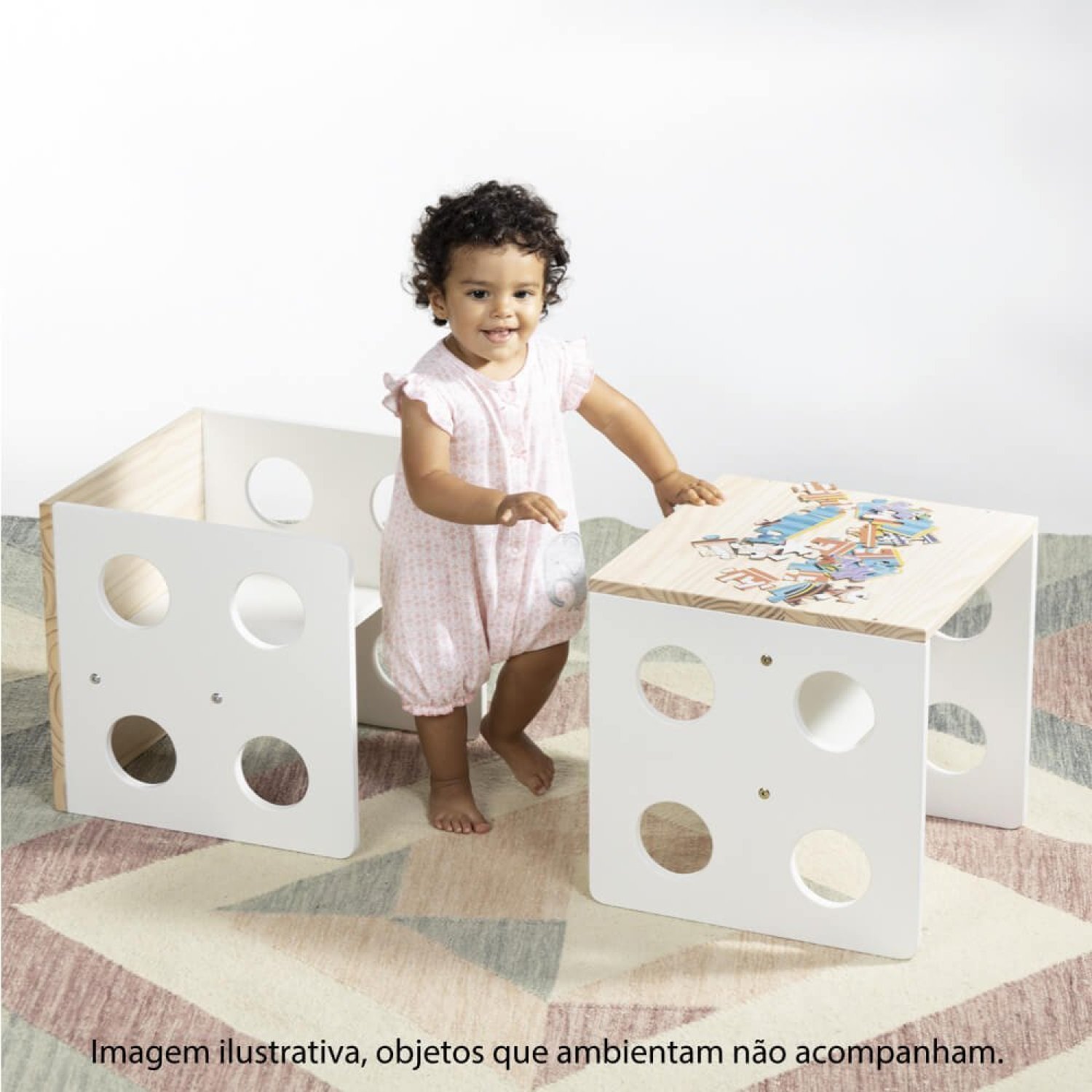 Cadeira Infantil Cubo Montessoriano Casatema - 6